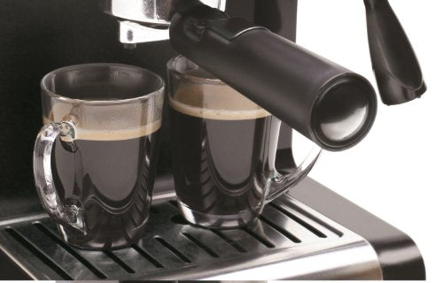  116.04 Pump Espresso And Cappuccino Machine EC100, Black And Stainless