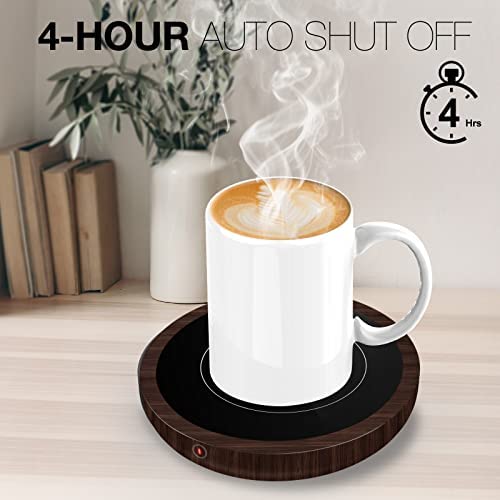  Coffee Warmer With 3 Temperature Settings, Coffee Mug Warmer For Desk, Electric Coffee Warmer With Auto Shut Off, Waterproof Coffee Warmer For Desk With Touch Tech & Enlarged Heating Plate, Best Gift