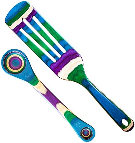  Ique Mumbai Collection 8" Spreading Knife In Colored Birch Wood