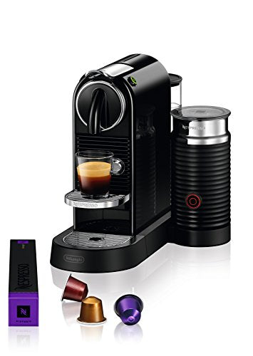 Nespresso CitiZ Coffee And Espresso Machine By De'Longhi With Milk Frother, Black