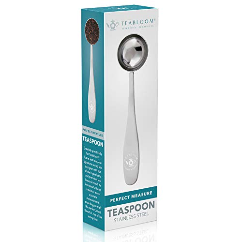  Perfect Measure Loose Leaf Tea Spoon - Premium Quality Stainless Steel Tea Scoop
