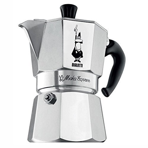 Bialetti 6800 Moka Express 6-Cup Stovetop Espresso Maker W/Replacement Gasket And Filter For 6 Cup