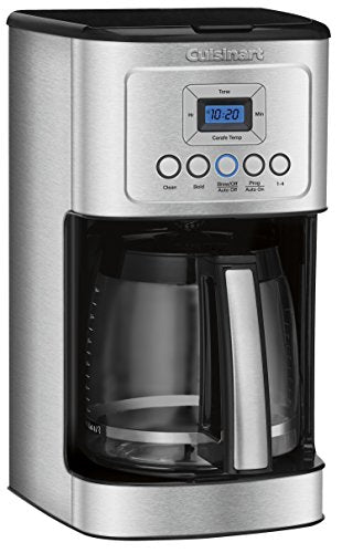 Cuisinart Coffee Maker, 14-Cup Glass Carafe, Fully Automatic For Brew Strength Control & 1-4 Cup Setting, Stainless Steel, DCC-3200P1