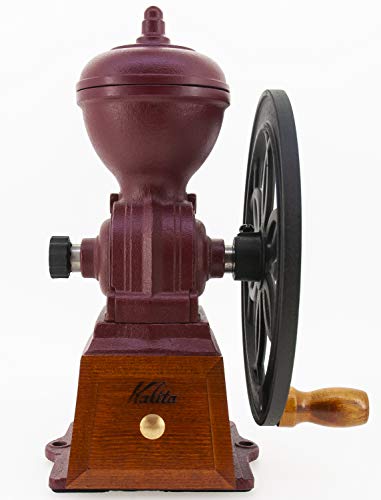 Kalita Coffee Mill, Cast Hand Grinding, Manual Diamond Mill, Red, N #42137 Antique Coffee Grinder, Adjustable Grinder, With Lid, Coffee Shop, Cafe