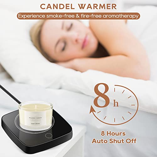  Coffee Mug Cup Warmer For Desk Auto Shut Off Use, Cup Warmer For Coffee Tea Milk Drink, Mug Warmer For Desk Office Home, Candle Warmer With 3 Temp Settings, Gifts For Men Women