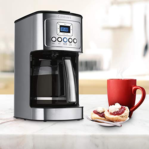Cuisinart 14 Cup Black/Stainless Steel Permanent Filter Coffee Maker, With Timer