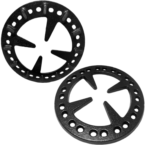  MCAMPAS 2 Packs Cast Iron Gas Stove Cooker Ring Reducer For Gas Stovetop Espresso Maker,Coffee Moka Pot
