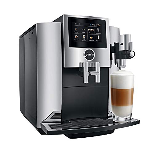 Jura S8 Automatic Coffee Machine With PEP, Chrome Includes Milk Container, 2 Smart Filter Cartridges, Cleaning Tablets And 2 Espresso Cups Bundle
