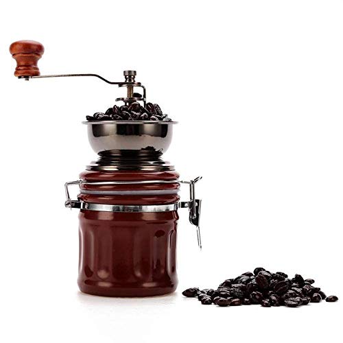  Manual Coffee Bean Grinder Vintage Hand Spice Pepper Burr Mill Ceramic Core Household Coffeeware
