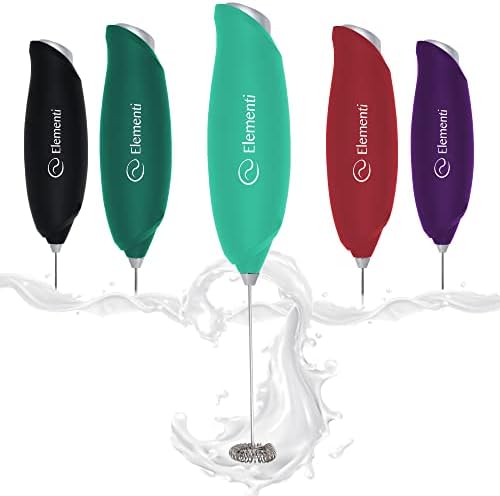  Hand Frother For Coffee, Matcha Whisk Electric Milk Frother, Coffee Frother Handheld Electric, Coffee Whisk Frother, Drink Mixer Handheld, Milk Frother Handheld Stirrer (Ultra Mint Green)