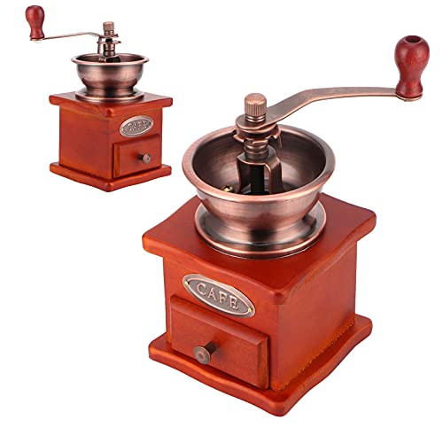  Mini Vintage Hand-Cranked Manual Coffee Grinder Washable Mini Hand Crank Coffee Bean Grinding Machine Kitchen Supply Home Supplies For Home Office Coffee Espresso