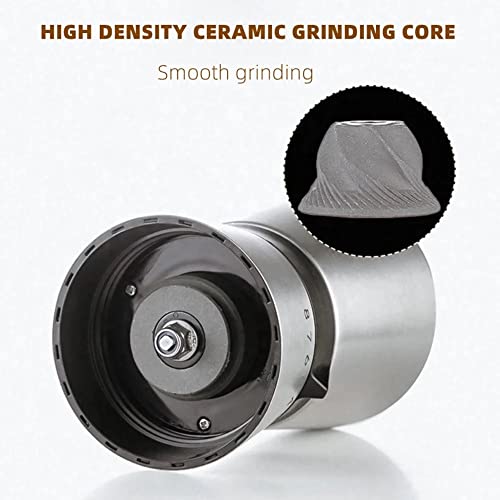  Manual Coffee Grinder 304 Stainless Steel Ceramic Burr Mill | Portable Coffee Bean Grinder By Cafecito Espresso Coffee
