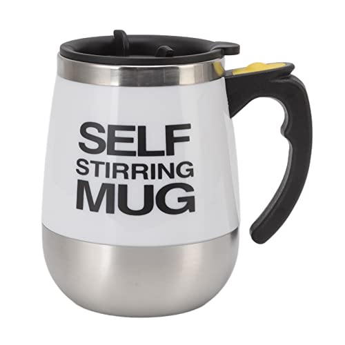 Automatic Stirring Mug, Stirring Coffee Mug Silent Wide Applications Self Stirring Technology For Home(White)