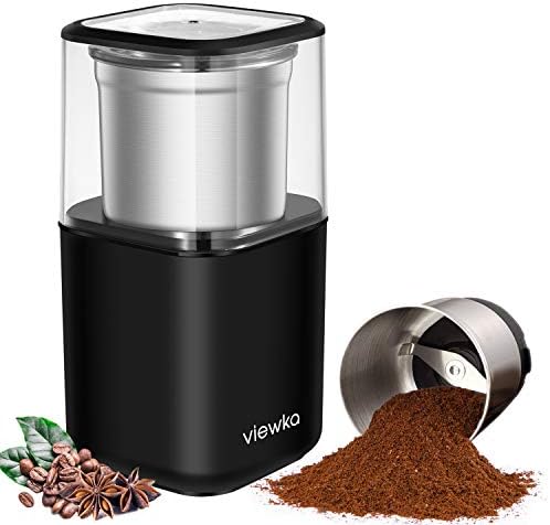 VK-7446B Electric Dried Spice And Coffee Grinder,detachable Cup, OK For Clean It With Water, Blade & Cup Made With SUS304 Stianlees Steel