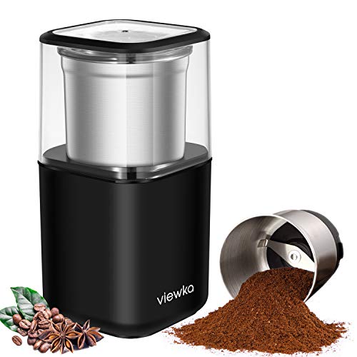  VK-7446B Electric Dried Spice And Coffee Grinder,detachable Cup, OK For Clean It With Water, Blade & Cup Made With SUS304 Stianlees Steel