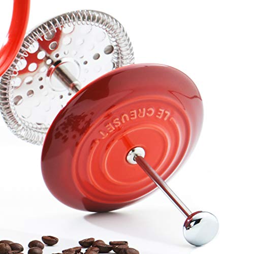 Le Creuset Stoneware Cafetiere With Metal Press, 750 Ml - Cerise