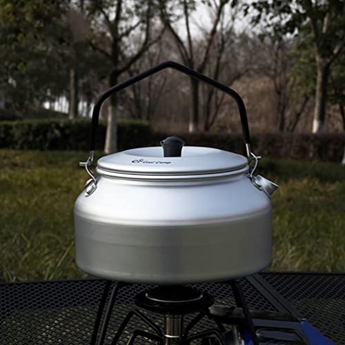  CALLARON Camping Tea Kettle Aluminum Alloy Teapot Portable Coffee Pot Whistling Water Kettle Hot Water Pot For Outdoor Hiking Picnic Stove Top