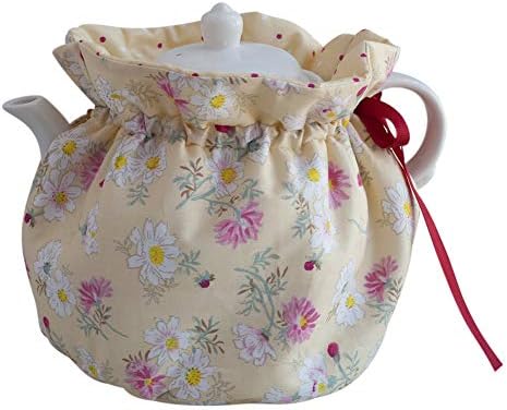  Tea Cosy - Pure Cotton Printed Tea Cosy, Kitchen Tea Pot Dust Cover, Breakfast Warmer, Insulation And Keep Warm, Color#5