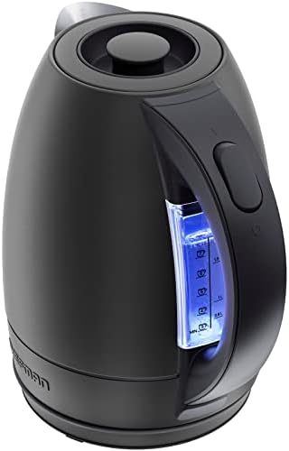  Electric Kettle, 1.7 Liter Stainless Steel Electric Tea Kettle Water Boiler With Automatic Shutoff, LED Lights, Boil-Dry Protection, Hot Water Electric Kettles For Boiling Water, Stainless