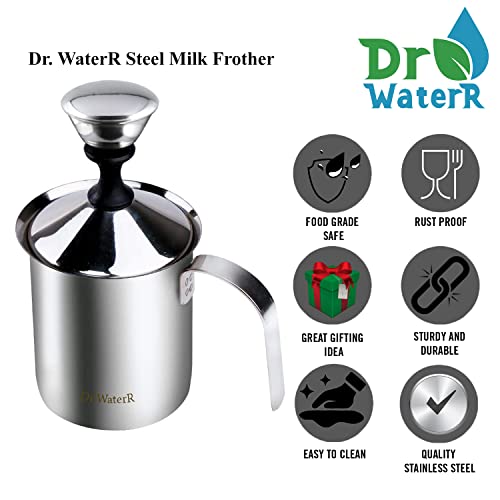  Steel Milk Frother 400ml, Pack Of 1