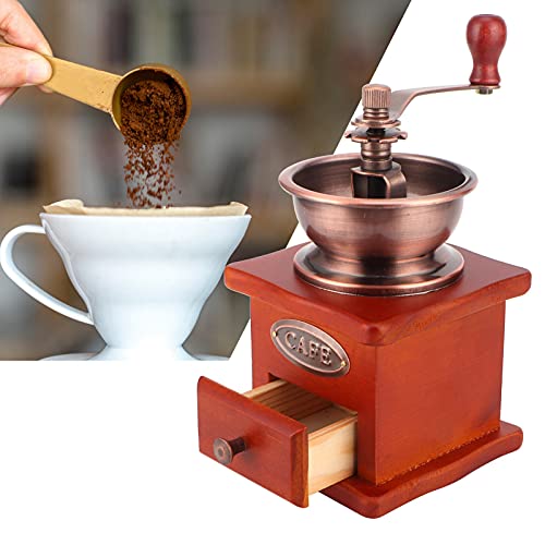  Mini Vintage Hand-Cranked Manual Coffee Grinder Washable Mini Hand Crank Coffee Bean Grinding Machine Kitchen Supply Home Supplies For Home Office Coffee Espresso