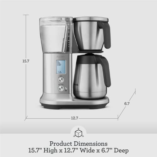 Breville Precision Brewer Thermal Coffee Maker, 60 Oz. Brushed Stainless Steel, BDC450BSS