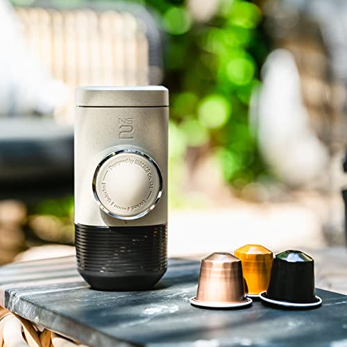 Wacaco Minipresso NS2 Portable Espresso Machine, New Generation Of The Minipresso NS, Manually Operated Coffee Maker, Compatible With Nespresso Original Capsules And Compatibles (NS Capsules)