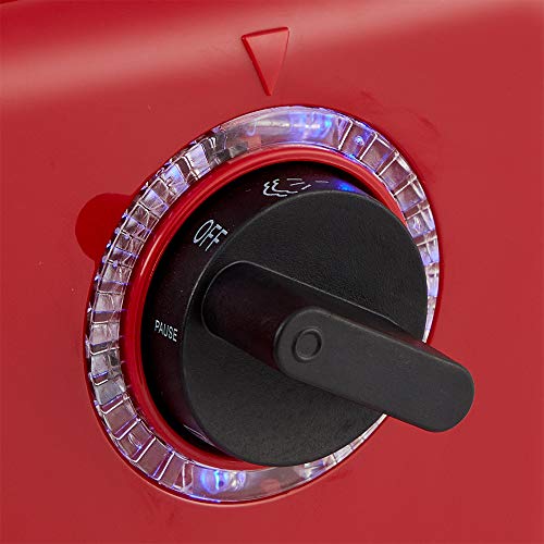  Ene Casa 3.5 Bar Espresso Cappuccino Latte Machine Maker With Frother, Red