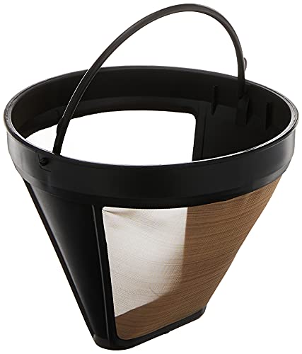 Braun Gold Tone Permanent Coffee Filter, Reusable #4 Cone Shaped, No Paper Filter Needed, Fits Coffee Makers Series 7 & Series 9, BRSC002 ,Black