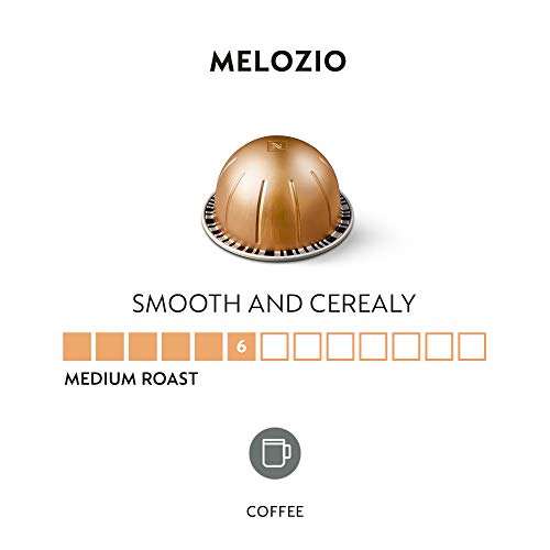 Nespresso Capsules VertuoLine, Melozio, Medium Roast Coffee, 30 Count Coffee Pods, Brews 7.8oz & Capsules VertuoLine, Double Espresso Scuro, Dark Roast Espresso Coffee, 30 Count Coffee Pods, 2.7oz