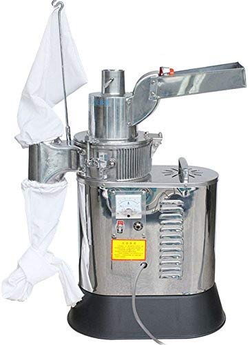  40kg/h 2200W Automatic Floor-standing Continuous Hammer Mill Grinder Pulverizer For Grain Soybean Spice Herb 110V/220V