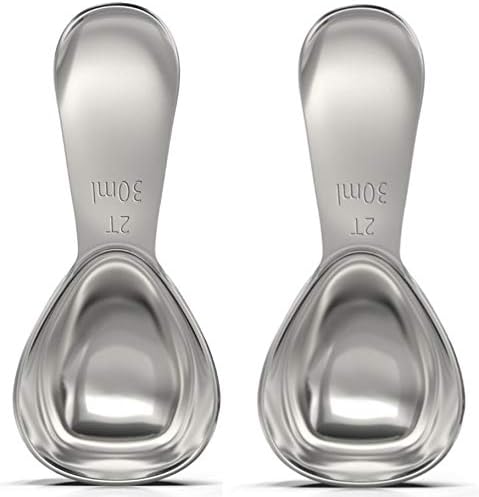  - Stainless Steel Coffee Scoop Set (2&2 Tablespoon, 30ml And 30ml) Exact Measuring Spoons For Coffee, Tea, Sugar, Flour And More! - Rose Gold …