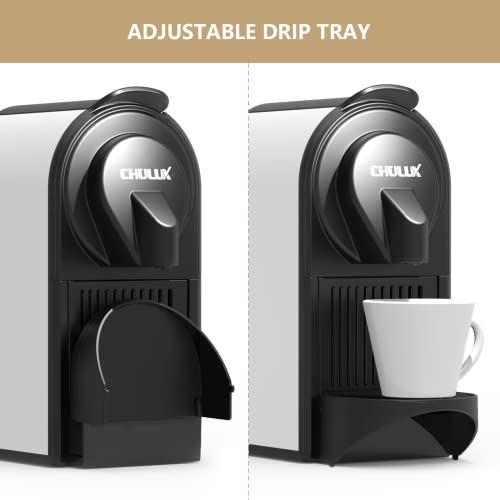  1400W Espresso Machine For Nespresso Capsules: Espresso And Lungo Cups, One Cup Premium Italian 20 Bar ODE Pump Espresso Maker - Perfect For Office & Coffee Lovers