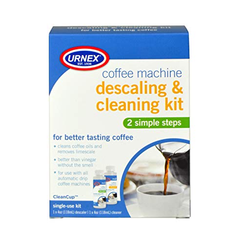  Coffee Maker Cleaner And Descaler Kit - 2 Single Use Bottles - Professional At Home Coffee Machine Cleaning And Descaling
