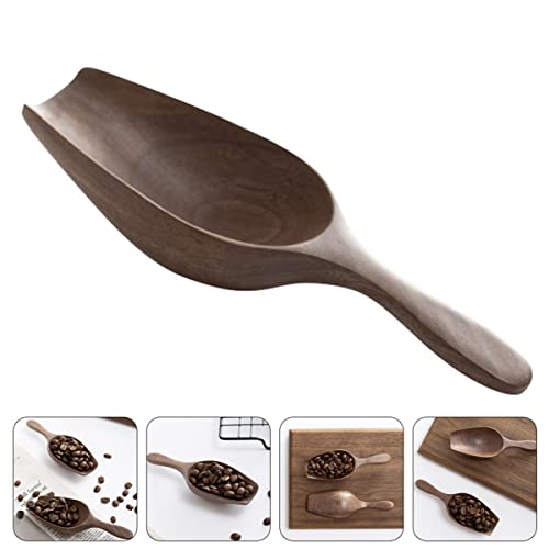  Spoons Coffee Beans 2pcs Wooden Coffee Beans Kitchen Coffee Bean Scoop Wooden Grain Spoon Food Scoops For Canisters Spoon Scoop: Loose Condiment Bulk