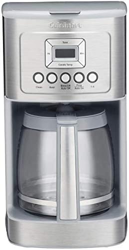 Cuisinart Coffee Maker, 14-Cup Glass Carafe, Fully Automatic For Brew Strength Control & 1-4 Cup Setting, Stainless Steel, DCC-3200P1