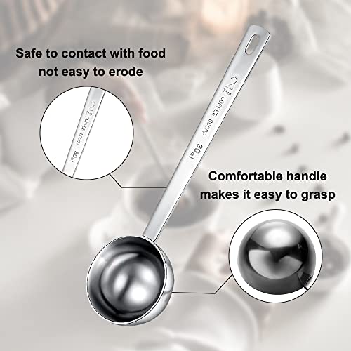  Coffee Scoop Set, Stainless Steel Coffee Spoon Short & Long Handle, Spoon Measuring Spoon Set For Coffee, Loose Tea, Sugar Or Flour