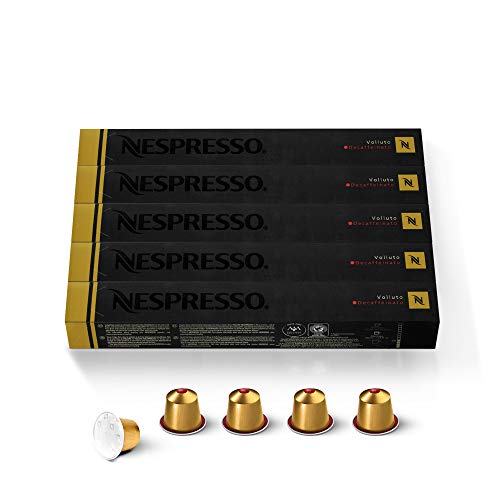 Nespresso Capsules OriginalLine, Arpeggio Decaffeinato, Dark Roast Coffee, 50 Count Coffee Pods, Brews 1.35 Ounce (ORIGINALLINE ONLY)