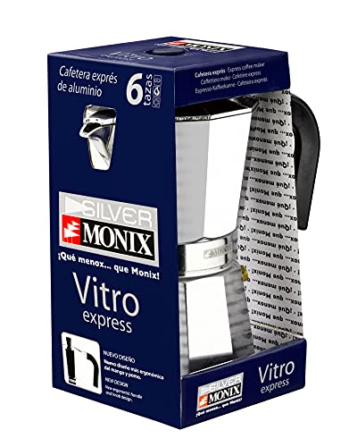  Monix Vitro Express 12 Cup Coffee Maker, Aluminium, Silver, 30 X 30 X 30 Cm