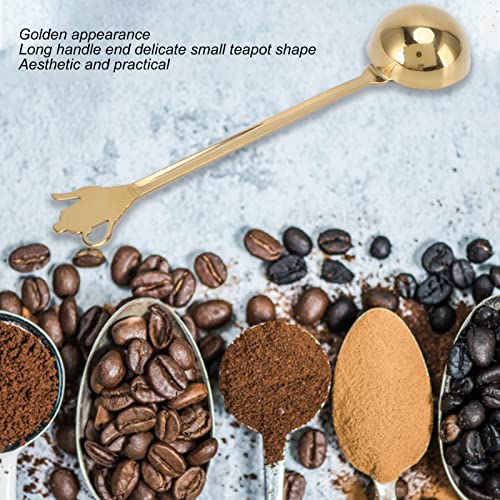  Coffee Measuring Scoop,Stainless Steel Coffee Scoop,Long Handle Tablespoon For Measuring Coffee, Milk Powder, Fruit Powder, Tea, Sugar - Gold