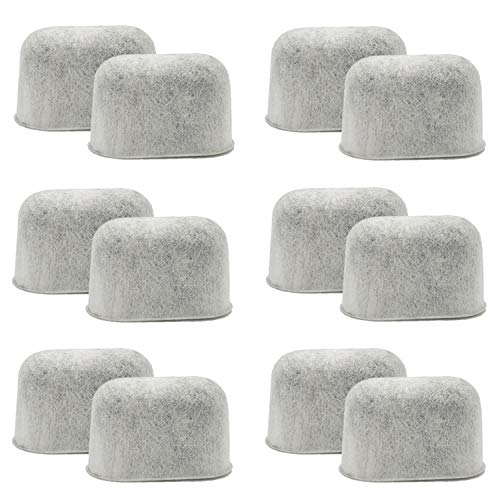  12 Packs Replacement Charcoal Water Filters Fit All Cuisinart Coffee Machines -Removes Chlorine, Odors And Others Impurities From Water