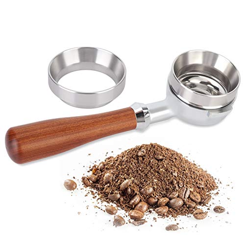  Dosing Ring Magnetic Silver Aluminum Alloy Universal Coffee Machine Accessories Home Kitchen(58 Mm)
