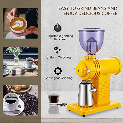  Electric Burr Coffee Grinder For Coarse Ground Coffee Ghost Teeth Burr Mill With 10 Coarse Grind Settings Coffee Bean Grinder For Drip Coffee And Percolator Coffee With Cleaning Brush 110V
