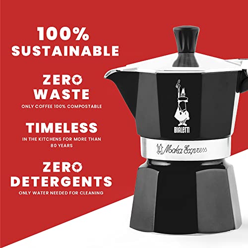 Bialetti 4952 Moka Express Espresso Maker,200 Milliliters Black