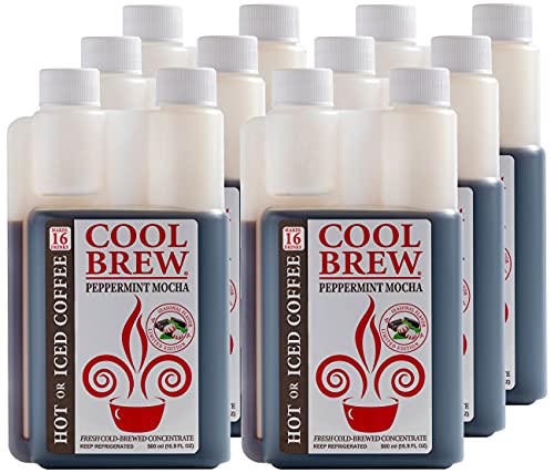  Mocha 6 Pack - 32 DRINKS PER BOTTLE - Fresh Cold Brew Liquid Concentrate - For Iced Or Hot Coffee, Unsweetened, No Preservatives