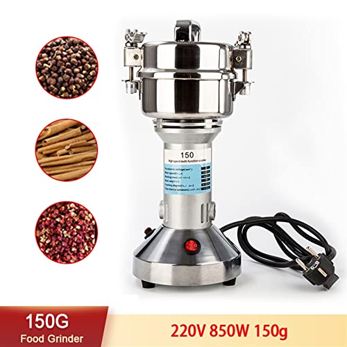  150g 850W Herb Grinder Coffee Machine Grain Spices Mill Medicine Wheat Mixer Dry Food Grinder Medicine Multifunction (Color : 150GT-XIN, Size : AU_220V)