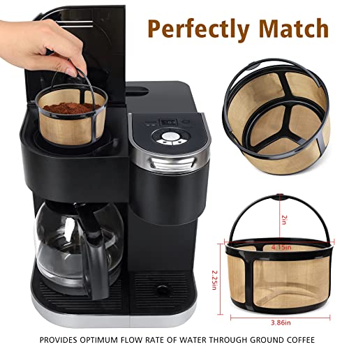  Eusable K Duo Coffee Filter For K-Duo Essentials, K-Duo Brewers Only - Carafe Basket Coffee Filters, Reusable K Duo K-Duo Essentials Coffee Makers Accessories, 1 Pack