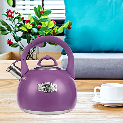  Tea Kettle For Stovetop, Food Grade Stainless Steel Water Kettle, Tea Pot For Home & Kitchen, 3.1 Quart