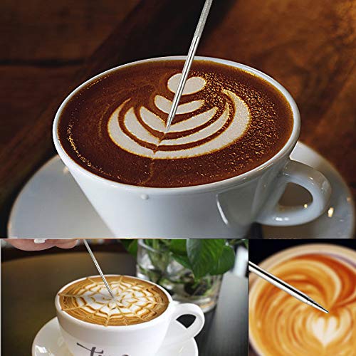  Coffee Milk Frothing Pitcher Cup 12oz & 20oz Steaming Pitchers Stainless Steel Milk Coffee Cappuccino Latte (12oz)