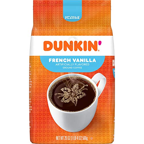  French Vanilla Flavored Ground Coffee, 20 Ounces
